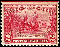 Jamestown, Virginia
1907 issue Founding of Jamestown stamp 2c 1907 issue.JPG