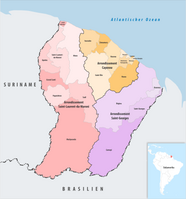 Arrondissements in Französisch-Guayana