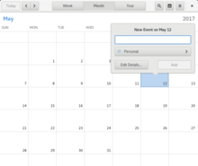 Beskrivning av GNOME Calendar 3.24.0.png-bilden.