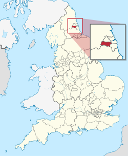 Location in England