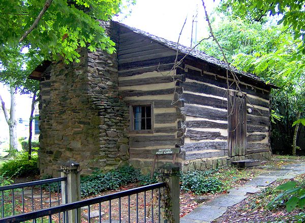 The William "Old Billy" and Martha Jane Huskey Ogle Cabin in Gatlinburg