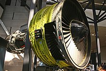 CF6 with cutouts at The National Air and Space Museum in Washington, D.C. Ge cf6 turbofan.jpg