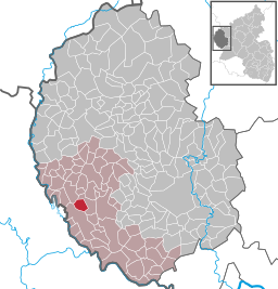 Läget för Geichlingen i Eifelkreis Bitburg-Prüm