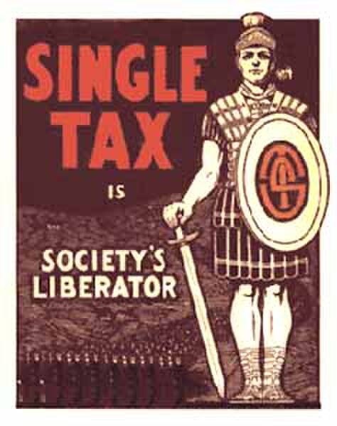 Georgist single tax poster published in The Public, a Chicago newspaper (c. 1910–1914)
