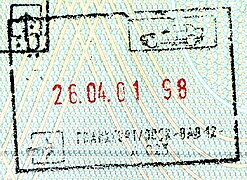 Schengen passport stamp for the same border crossing