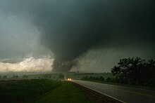 EF4 tornado approaching Greenfield, Iowa. Greenfield IA tornado 2024.jpg