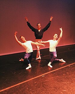 Greensboro Ballet's Will Indermaur, Kevin Arredondo, and Parker Wesley dancing Mozartiana in 2017 Greensboro Ballet's Mozartiana.jpg