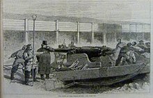 Testing an Armstrong Gun at the Proof Butts, 1862. Greenwich Heritage Centre, History of Royal Arsenal 2(1).jpg