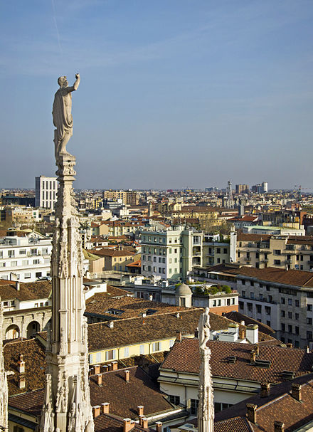 The breathtaking views of Milan from the magnificent roof of the Duomo