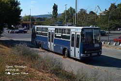 4-es busz műszaki pihenőn Újpest-Városkapunál
