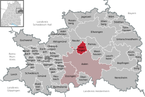 Poziția localității Hüttlingen