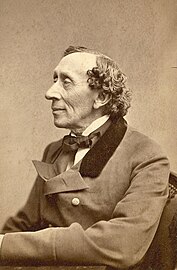 Thora Hallager's portrait of Hans Christian Andersen (1869)