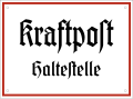 Haltestellenzeichen für Kraftpostlinien (neues Schild)