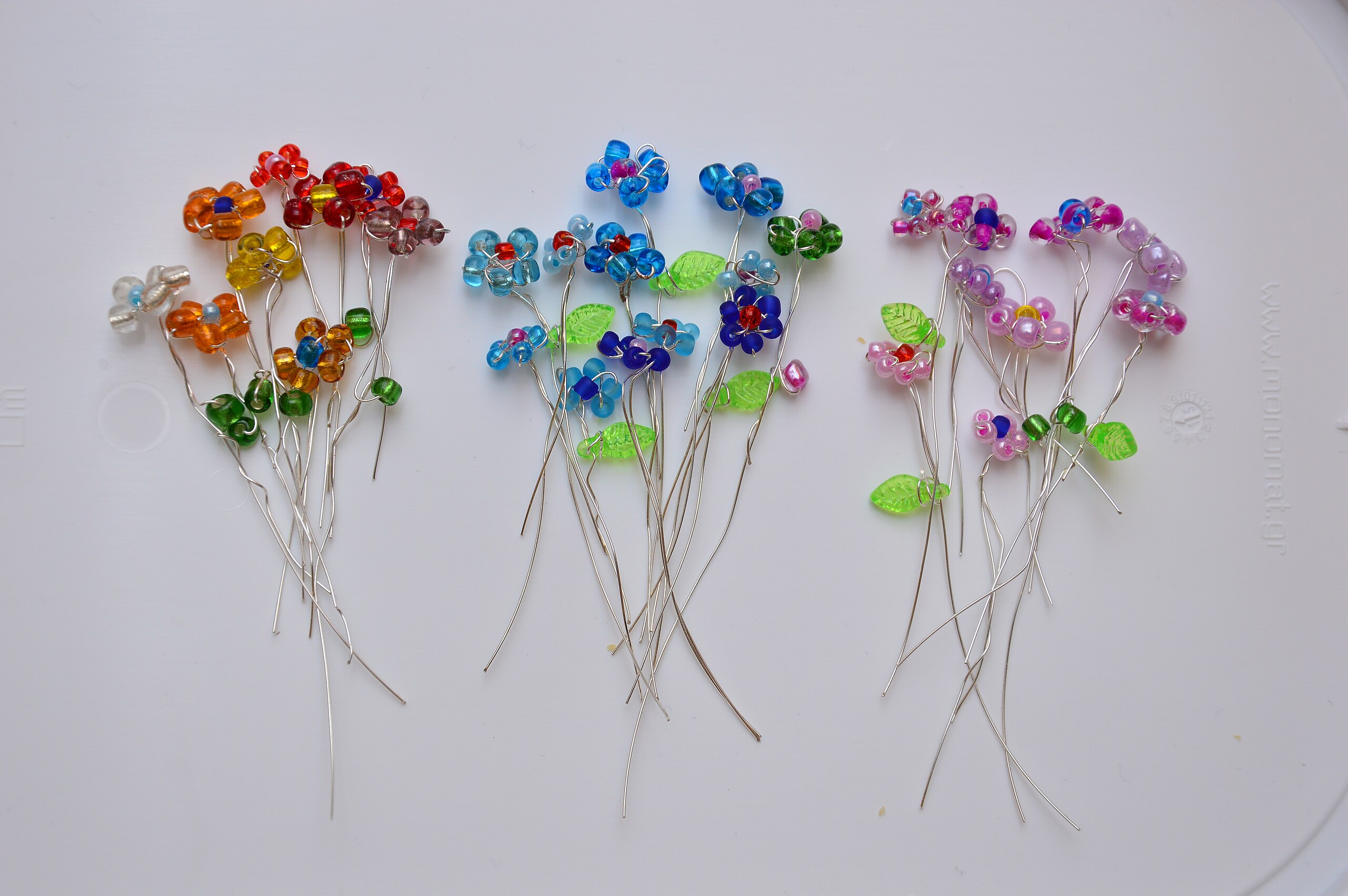 File:Handmade bead and wire flowers.jpg - Wikipedia