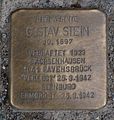 Stolperstein für Gustav Stein vor dem Haus Sandauer Straße 2