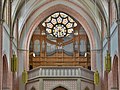 Prospekt der Josef-Behmann-Orgel von 1930–31 in Bregenz, Stadtpfarrkirche Zum Heiligsten Herzen Jesu