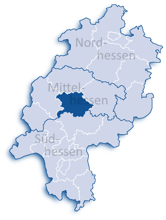 Poziția regiunii Gießen