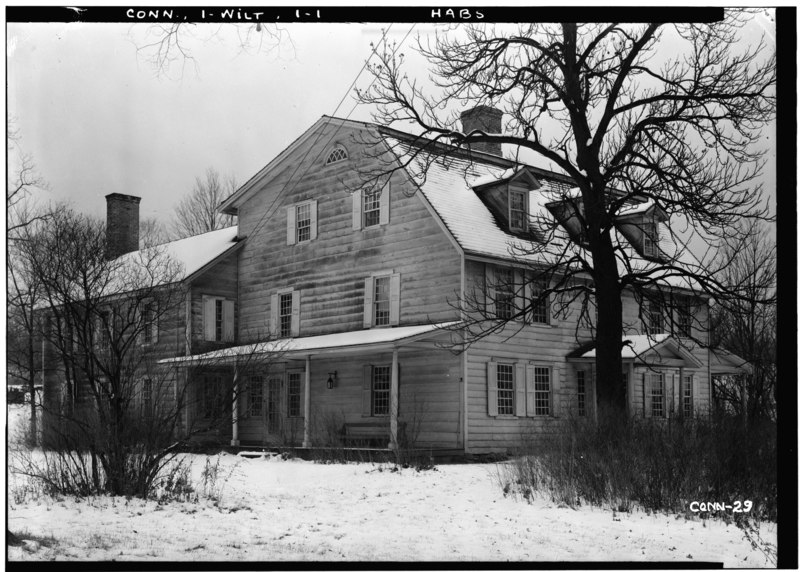 File:Historic American Buildings Survey James Rainey, Photographer February 10, 1937 NORTHWEST ELEVATION - David Lambert House, Danbury Post Road, Wilton, Fairfield County, CT HABS CONN,1-WILT,1-1.tif