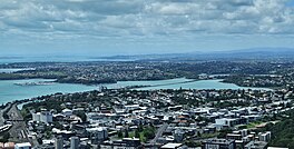 View of Hobson Bay from the Sky Tower