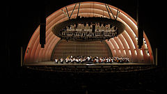 A Hollywood Bowl Orchestra szekció szemléltető képe