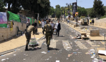 Israel Defense Forces personnel after the disaster IDF after the Mount Meron stampede I.png