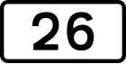 Route 26 Schild}}