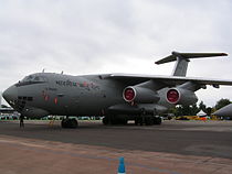 Een Iljoesjin Il-78MKI-transportvliegtuig van de IAF; jul 2007.