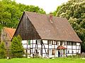 Residential farm building in the courtyard