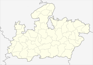 Гваліор. Карта розташування: Мадх'я-Прадеш