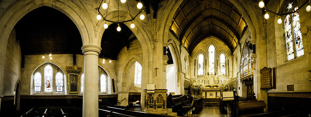 Intérieur de l'église anglicane St. Alban à Copenhague. Photo de Mstyslav Chernov