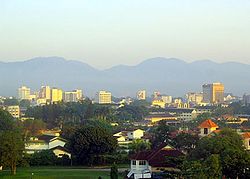 Ipoh City skyline at dusk