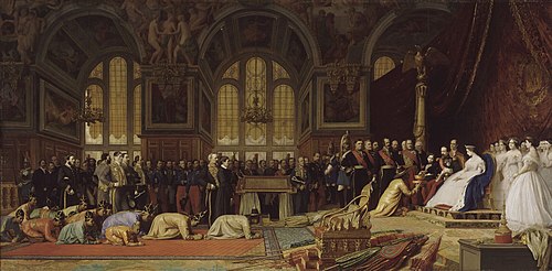 Siamese embassy to Emperor Napoleon III at the Palace of Fontainebleau, 27 June 1861