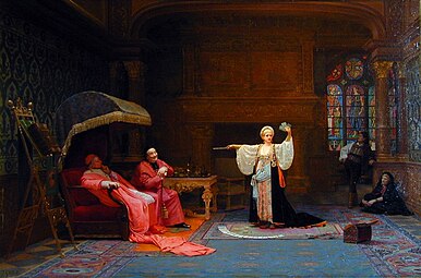 The Fortune Teller, by Jehan Georges Vibert, late 19th century, oil on canvas, private collection[21]