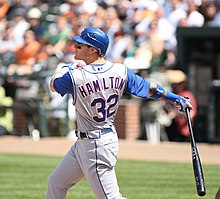 Josh Hamilton (1999) was the first of the Rays' first overall selections in the draft. Josh Hamilton 2008 (2).jpg