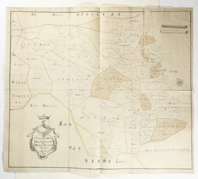 File:Karta över Hälsingland. Troligen från 1700-talet - Skoklosters slott - 98059.tif