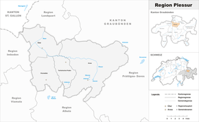 Karte von Region Plessur