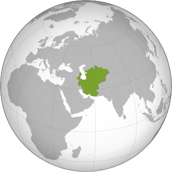 Carte de l'empire khwarezmien à son apogée.