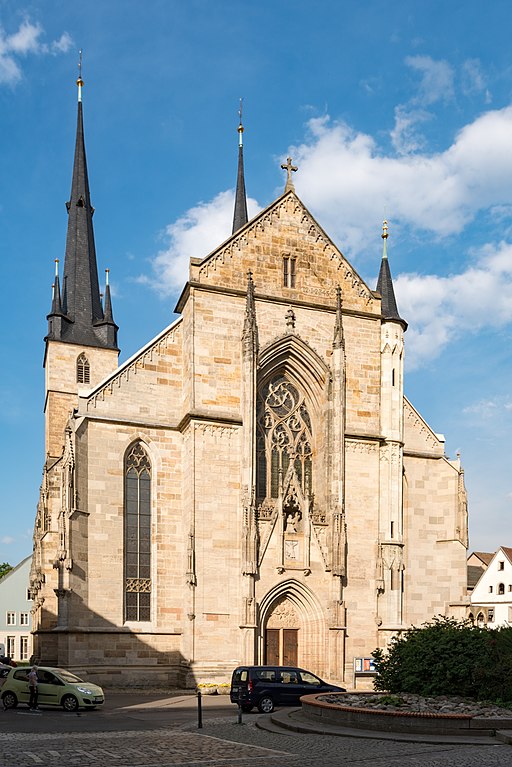 Kirchplatz, Evangelische Johanneskirche Saalfeld (Saale) 20180509 003