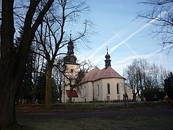 Farní kostel sv. Jakuba Staršího ve Štokách.