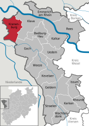 Kranenburg – Mappa