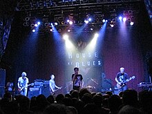 La Dispute performing in 2011. During the initial promotion of the album the band refrained from performing selected songs, such as "King Park", which they believed were too "emotionally draining" for live shows. La Dispute 2011-11-11 02.JPG