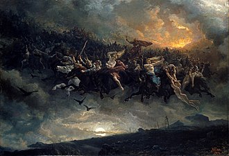 Asgardsreien
[The Wild Hunt of Odin] (1872) by Peter Nicolai Arbo La caza salvaje de Odin, por Peter Nicolai Arbo.jpg