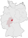 Localização de Hersfeld-Rotemburgo na Alemanha