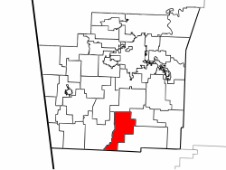 Lee'nin Creek Kasabasının Washington County'deki Konumu