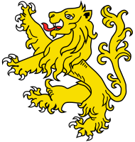 'n "Klimmende" leeu (passant) in heraldiek. 'n Griffioen in dié posisie word as segreant beskryf.