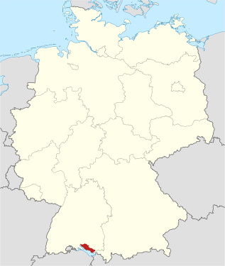 Lage in Deutschland (rot)