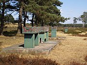 IJkbasis (buiten gebruik) om lengtematen mee te ijken, gebouwd in 1957.