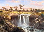 One of the Falls of the Wannon, 1872. De Wannonwatervallen bevinden zich in Australië.