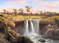 "Falls on the Wannon, Australia"(1872)