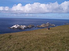 The skerries north of Unst including Vesta Skerry, Rumblings, Tipta Skerry, Muckle Flugga and Out Stack